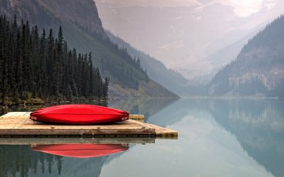 Defunct red boat